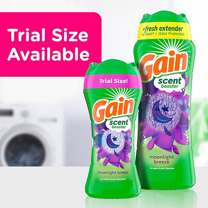 Gain In-Wash Laundry Scent Booster, Moonlight Breeze Scent, 18.2 OZ, Fresh Extender + Odor Protection
