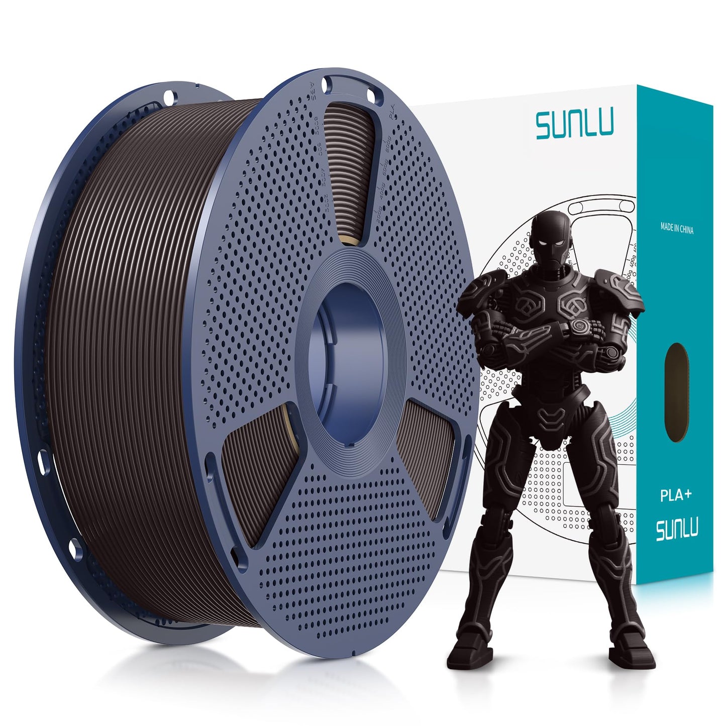 SUNLU PLA+ 3D Printer Filament Bundle, 0.25kg Each Spool, Total 1kg, Mini Spool, PLA Plus Filament 1.75mm, 4 Packs, White*4