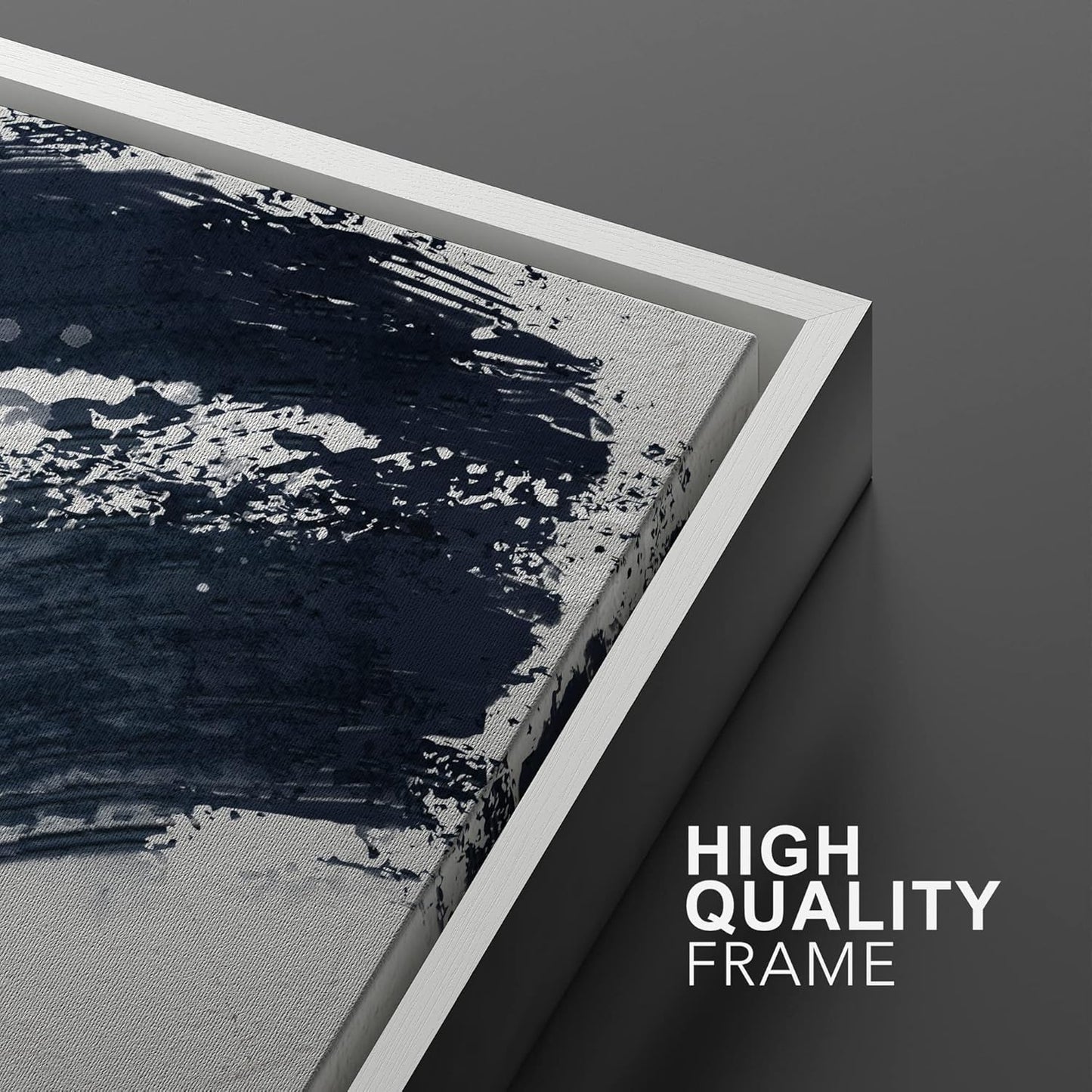SIGNWIN Framed Canvas Print Wall Art Set Black Gray Pastel Paint Stroke Spiral Ring Abstract Shapes Illustrations Modern Minimal Decorative for Living Room, Bedroom, Office - 24"x36"x2 White