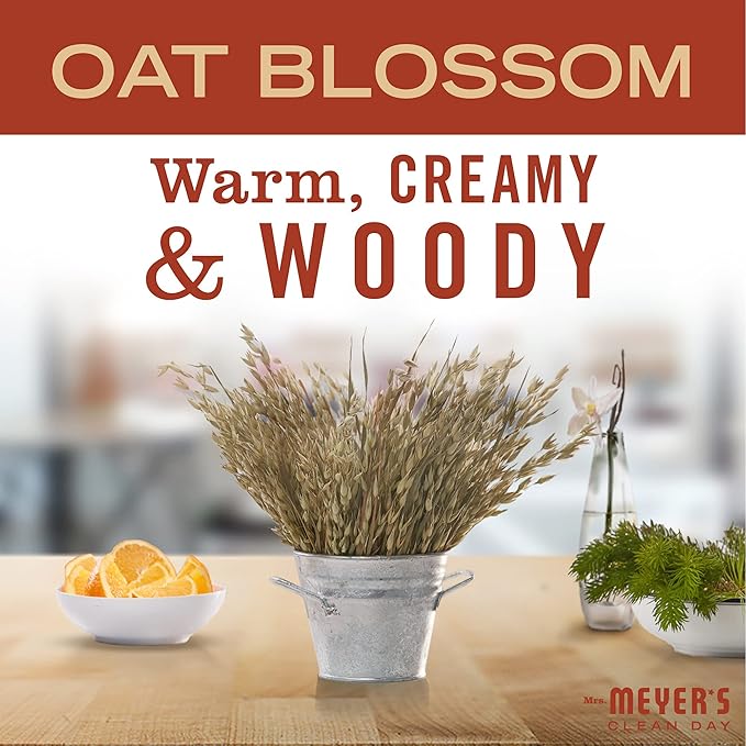 MRS. MEYER'S CLEAN DAY Hand Soap, Made with Essential Oils, Oat Blossom, 12.5 fl. oz - Pack of 3