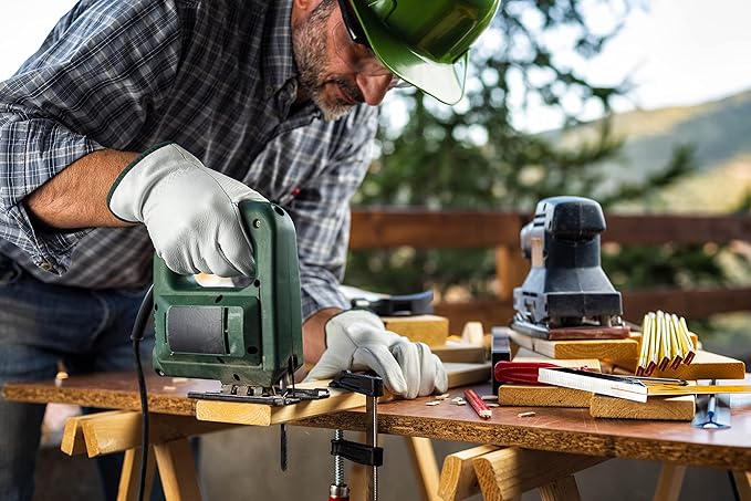 Toledano Industries WORK SAFE - PREMIUM CUT LEATHER WORK GLOVES