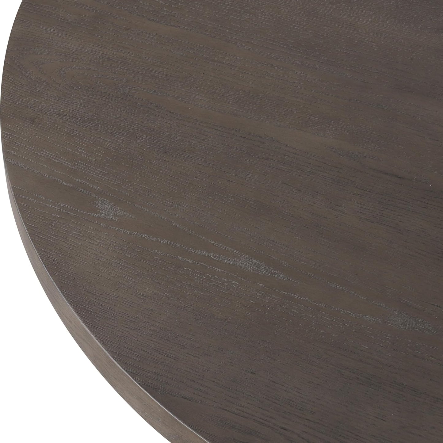 Furniture of America Lioren Modern 54-inch Round Dining Table with Turned Pedestal Base and Two-Tone Design, Seats up to 4 for Home Kitchen, Living Room, Espresso