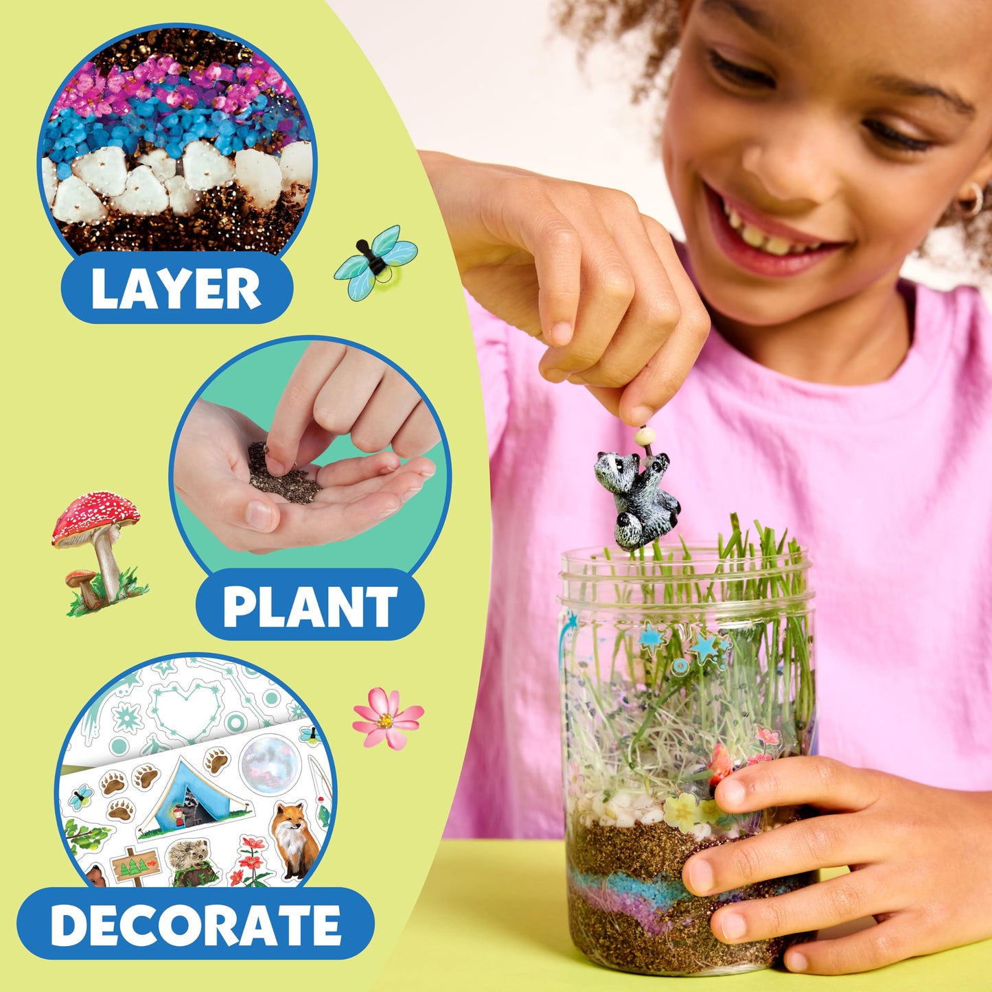 Creativity for Kids Grow 'N Glow Terrarium Kit - Educational Science Kits| Spring Crafts for Kids Gifts for Boys and Girls | Craft and STEM Projects (Ages 6+)