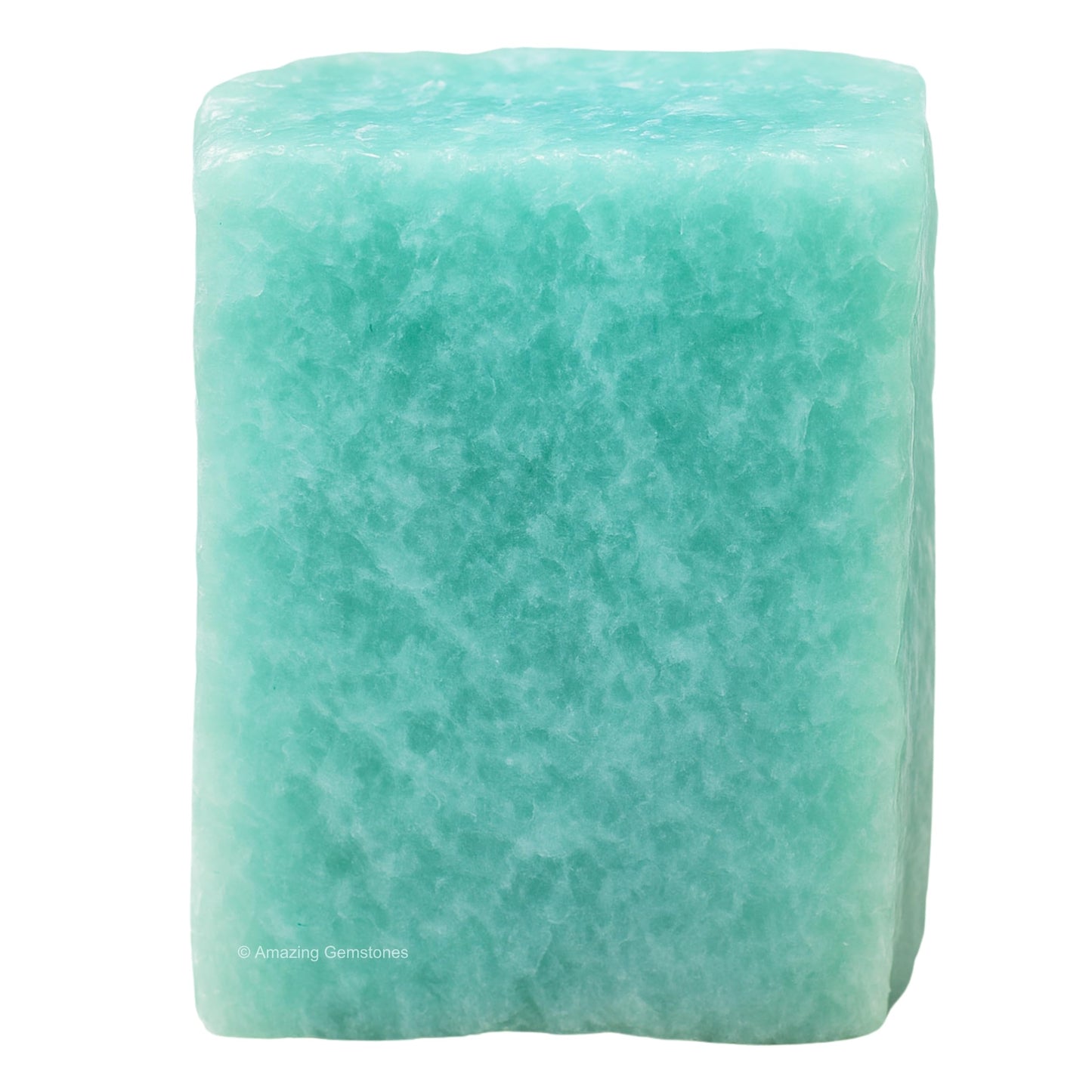 Amazing Gemstone Amazonite Raw Crystals and Healing Stones, Natural Rocks for Tumbling and DIY Raw Stones and Crystals (1 Piece)