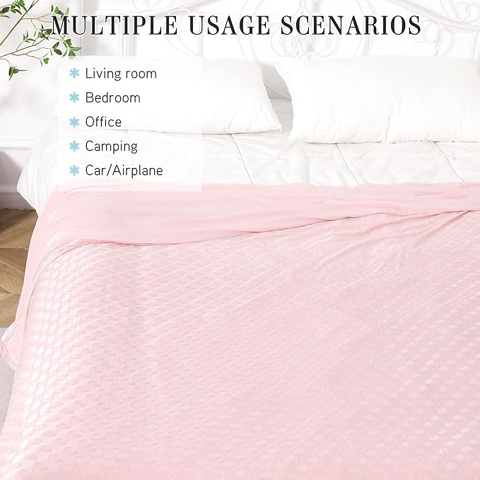 AmyHomie Cooling Blanket,Summer Blankets with Double Sided Cold Effect, Arc-Chill Q-Max>0.5 Cool Fiber, Breathable Lightweight Blankets for Hot Sleepers Night Sweats