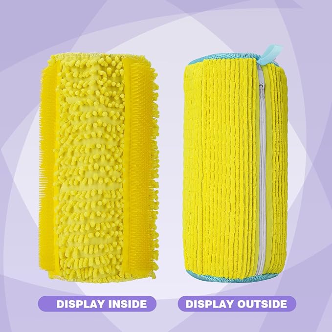 2Pcs Shoe Washing Machine Bag,Deep Clean Reusable Shoe Cleaning Bags,Laundry Shoe Bag for Washer and Dryer Includes 2 Storage Dust Bags for Shoes,Gym,Tennis,Sports 2 Sneaker Washing Machine Bag Yellow