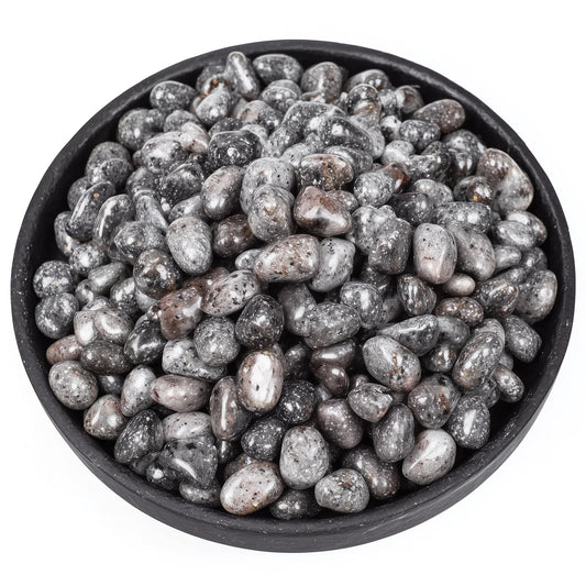 SigMntun Polished Yooperlite Crystal Chips 200 Pcs - 0.3" 10 oz Tumbled Stone Chips Crushed Sea Glass Stones Healing Reiki Crystal Making Home Decoration