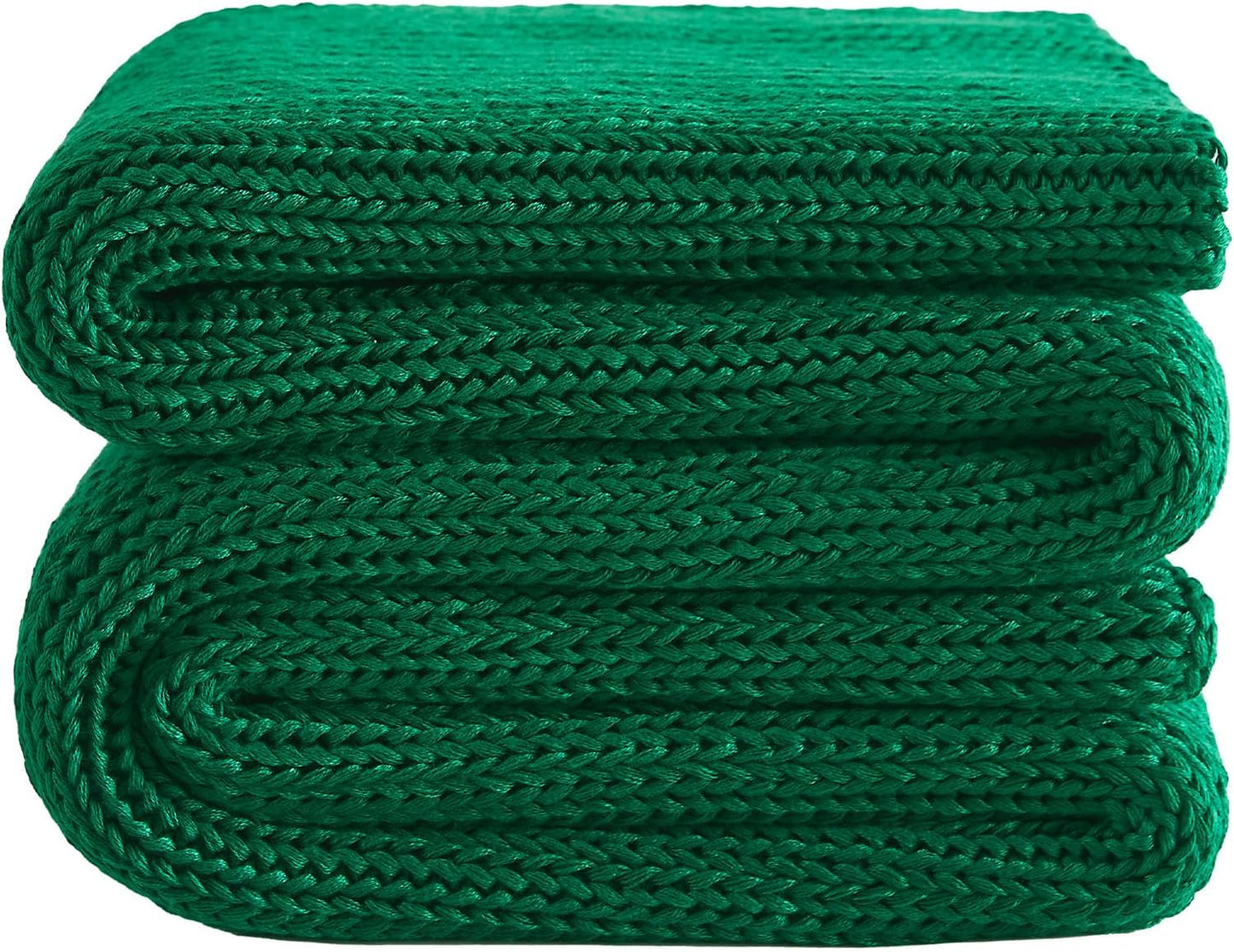 L'AGRATY Knitted Weighted Blanket - 48"x72" 20lbs Cooling Chunky Knit Heavy Blanket for Adults Braided Crochet Throw Thick Cable Yarn Knit Decorative No Beads Evenly Weighted Machine Washable