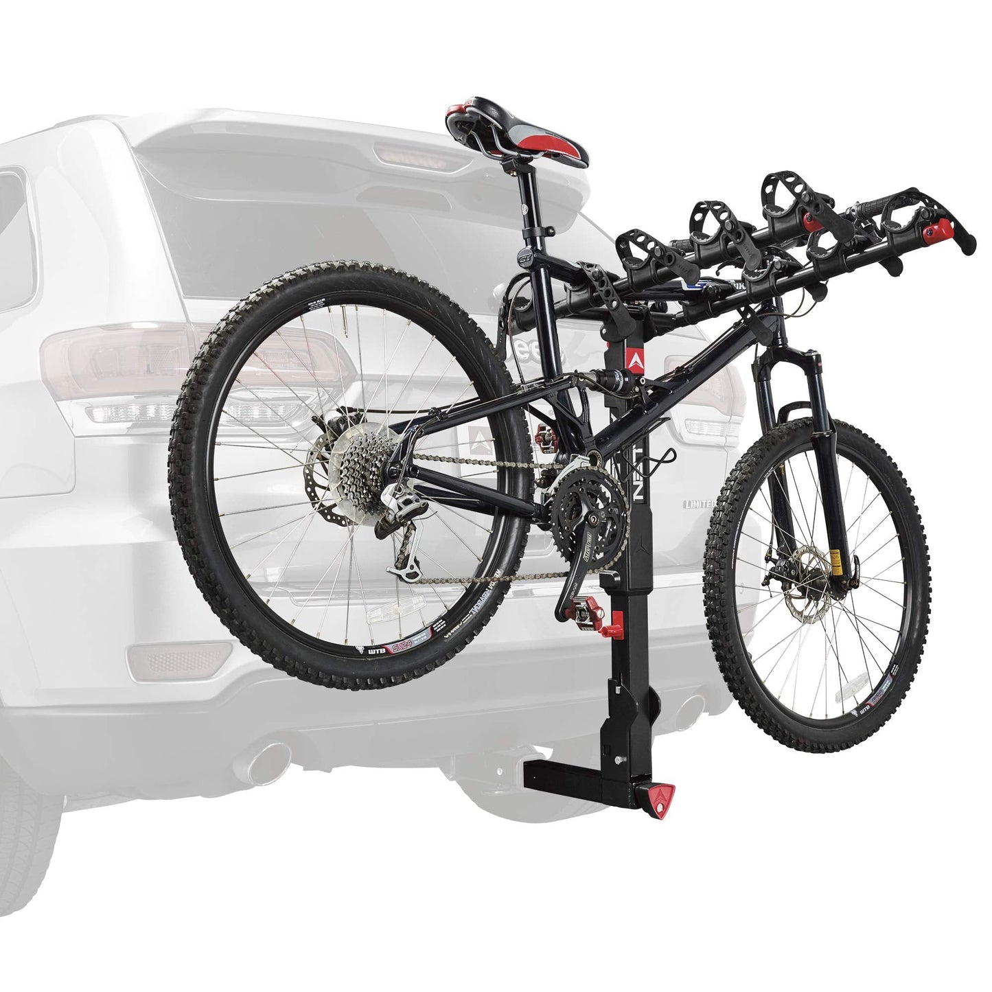 Allen Sports Premier Locking Quick Release 5-Bike Carrier for 2 in. Hitch & CURT 13105 Class 3 Trailer Hitch, 2-Inch Receiver, Exposed Main Body, Fits Select Toyota Sienna, Gloss Black Powder Coat