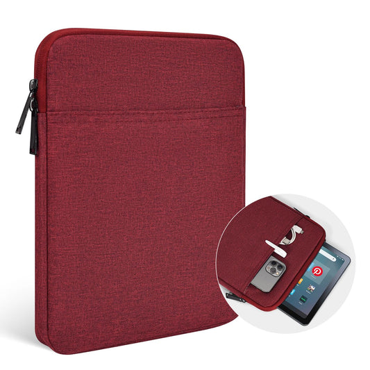 9.7-11 Tablet Sleeve Bag for 2023 11 Amazon Fire Max 11 & 10.1 Fire HD 10 Plus & Fire HD 10 Kids Pro, 11 iPad 11th/Air M3 M2 & Pro M5 M4 4 3 2 & Samsung Galaxy Tab S9 S9 FE S8 S7 A8 Case(Wine Red) -Like New
