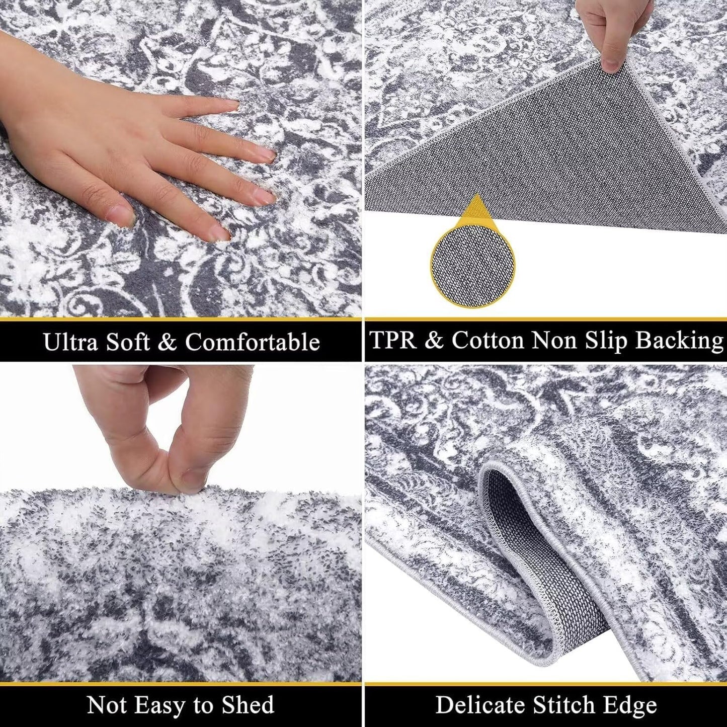Apúrale Que Se Meten Las Moscas Non Slip Rugs Soft Bath Rugs for Indoor Entrance Floor Door Mat Dries Quickly Kitchen Mat Natural Durable Easy to Maintain Bath Mat 18x30 inch