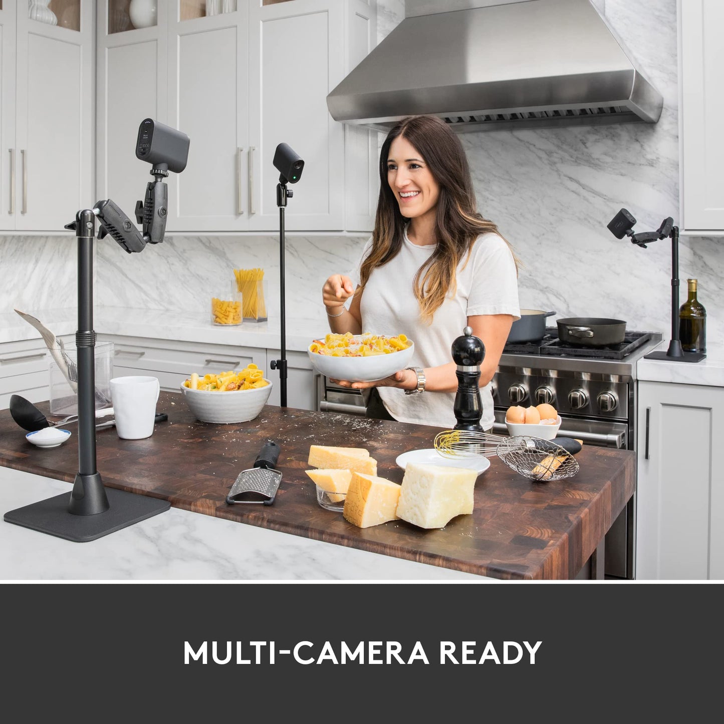 Logitech For Creators Mevo Start 3-Pack Wireless Live Streaming Cameras, For Multi-Camera Hd Video,App Control And Stream Via Sm