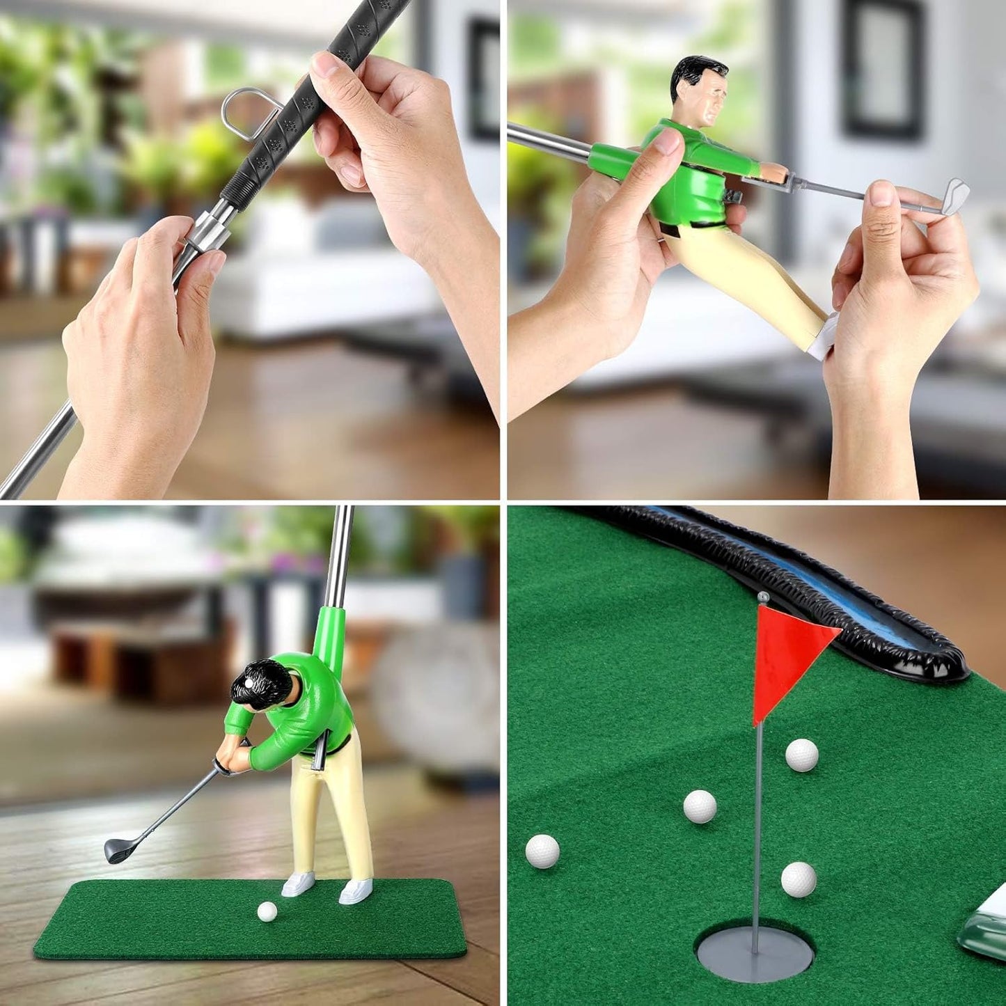 Mini Golf Toys for Kids/Adult, Retirement Gift Two Mini Golfers for Parent-Child Interaction, Fun Play Golf Indoor Games, Family Game for 6 7 8 9 Year Old Boys Girls
