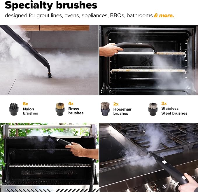 Dupray Steam Cleaning Pack Pro – 24-Piece Accessory Kit for Dupray Steam Cleaners: Versatile set includes everything needed for deep cleaning on multiple surfaces.