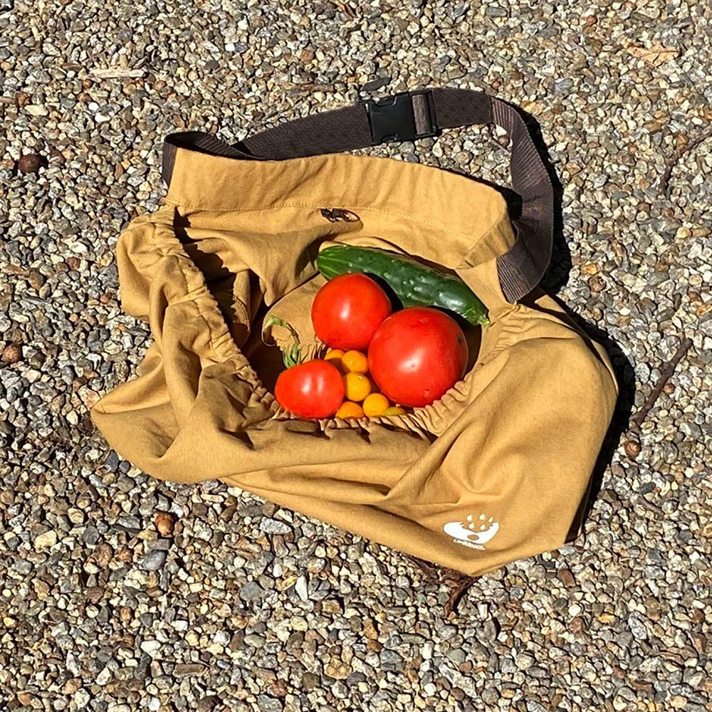 UpBloom - Harvest & Weeding Waist Apron with Pockets - Berry Picker/Garden Apron/Foraging Bag for Harvest - Vegetables, Fruits - Gardening Supplies & ...