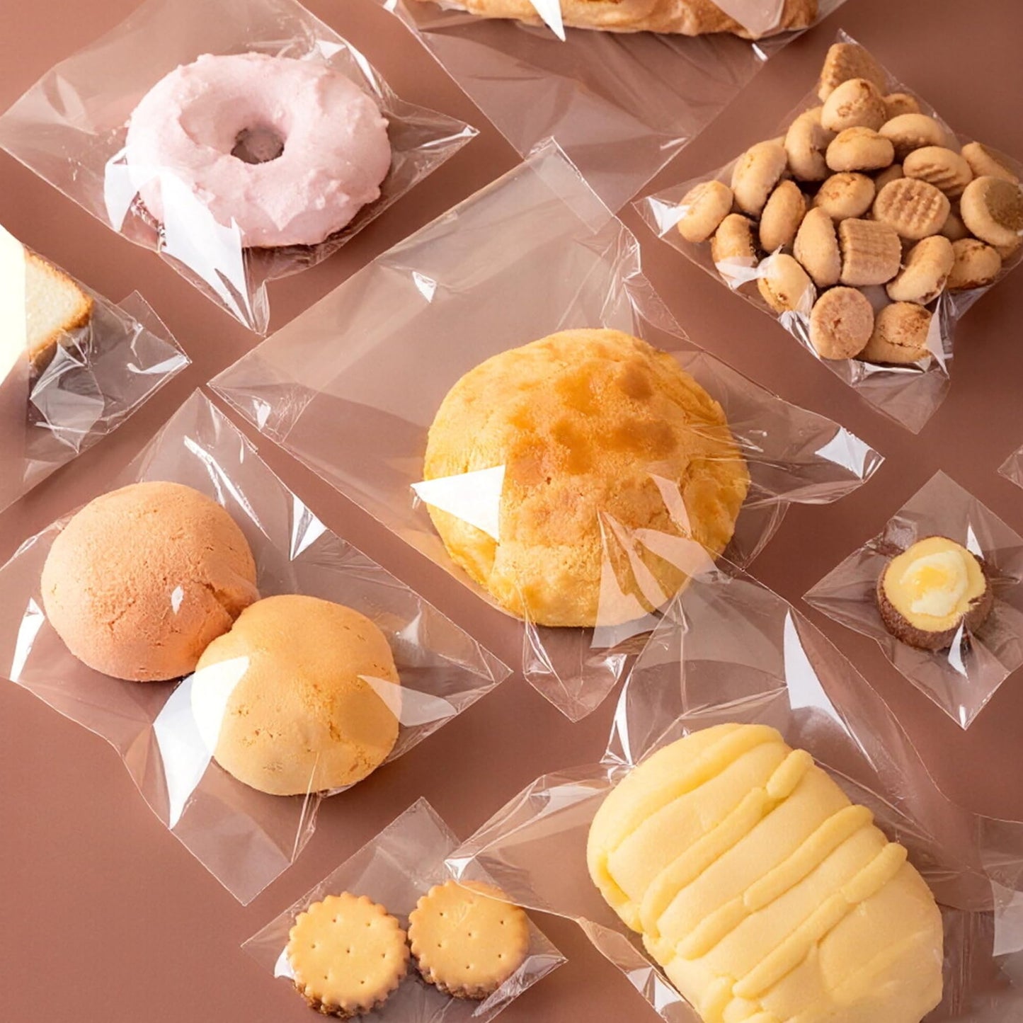 KnR Harmony Self Sealing Cellophane Bags 3x5 500pcs Small Clear Plastic Cello Bags Adhesive Treat bags for Cookie Candy Jewelry Necklaces Snacks Nuts Gift Crafts Packaging 6 Sizes to Choose from