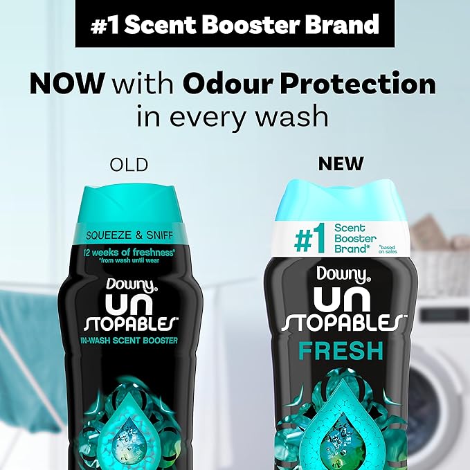 Downy Unstopables In-Wash Laundry Scent Booster Beads, Fresh, 9.1 oz
