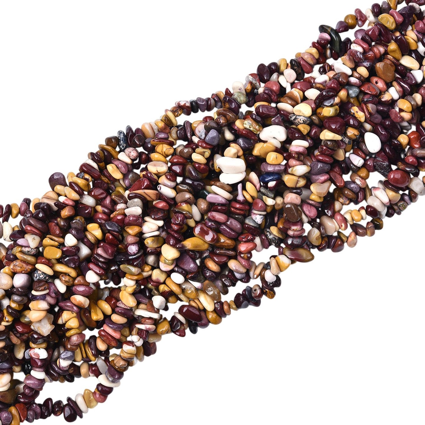 Natural Chip Stone Beads 450pcs Mookaite Jasper Chips 5-8mm Genuine Real Irregular Healing Crystal Rocks Hole Drilled DIY Loose Gemstone Beads for Jewelry Making Bracelet Earrings Necklace Crafting
