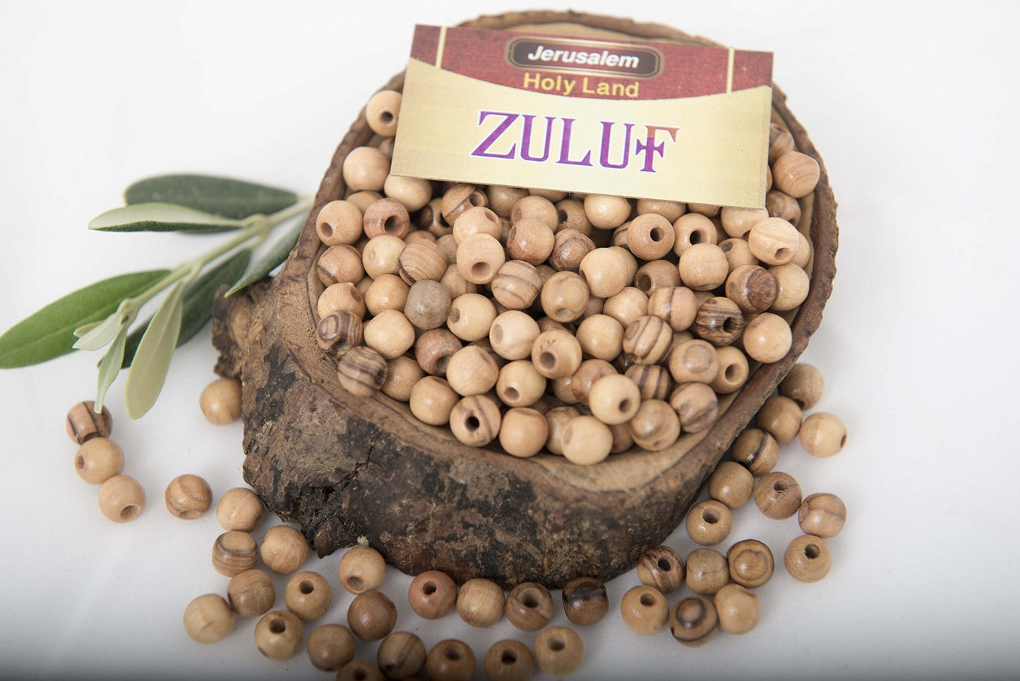 ZULUF 6mm Olive Wood Beads Bulk 500pcs – Natural Wooden Pieces for Jewelry Making, Catholic Rosary Supplies, Bracelet Necklace Craft Parts, DIY Macrame, Holy Land with Certificate BEAD021
