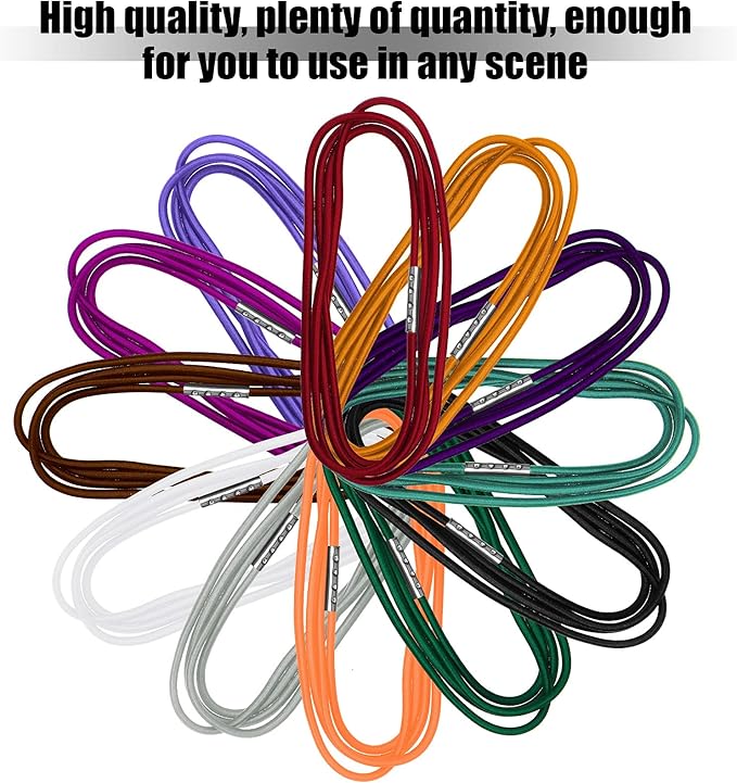 Riakrum 12 Colorful Elastic Trash Can Rubber Bands for 13-30 Gallon Garbage Cans, 3. 28 ft, Large Rubber Bands for Home Kitchen Office School Indoor and Outdoor Party