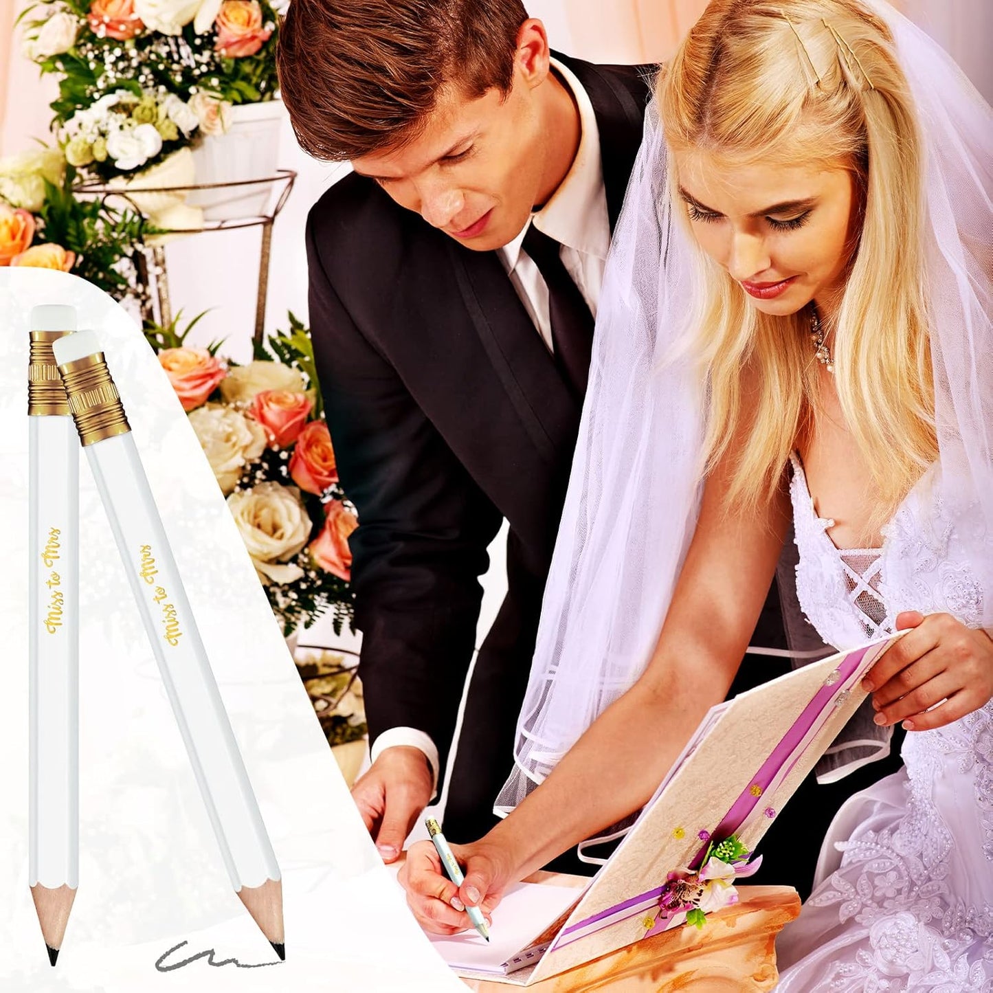 72 Pieces Bridal Shower Game Pencils Wedding Pencils Pre Sharpened Mini Short 4 Inch Game Bridal for Wedding Shower Favors Presents Gifts Golf Classroom School(Novel)