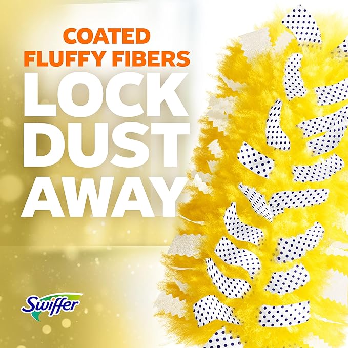 Swiffer Dusters Refill for cleaning, Feather & Microfiber Duster Alternative, Unstopables Fresh Scent, (4x6ct)