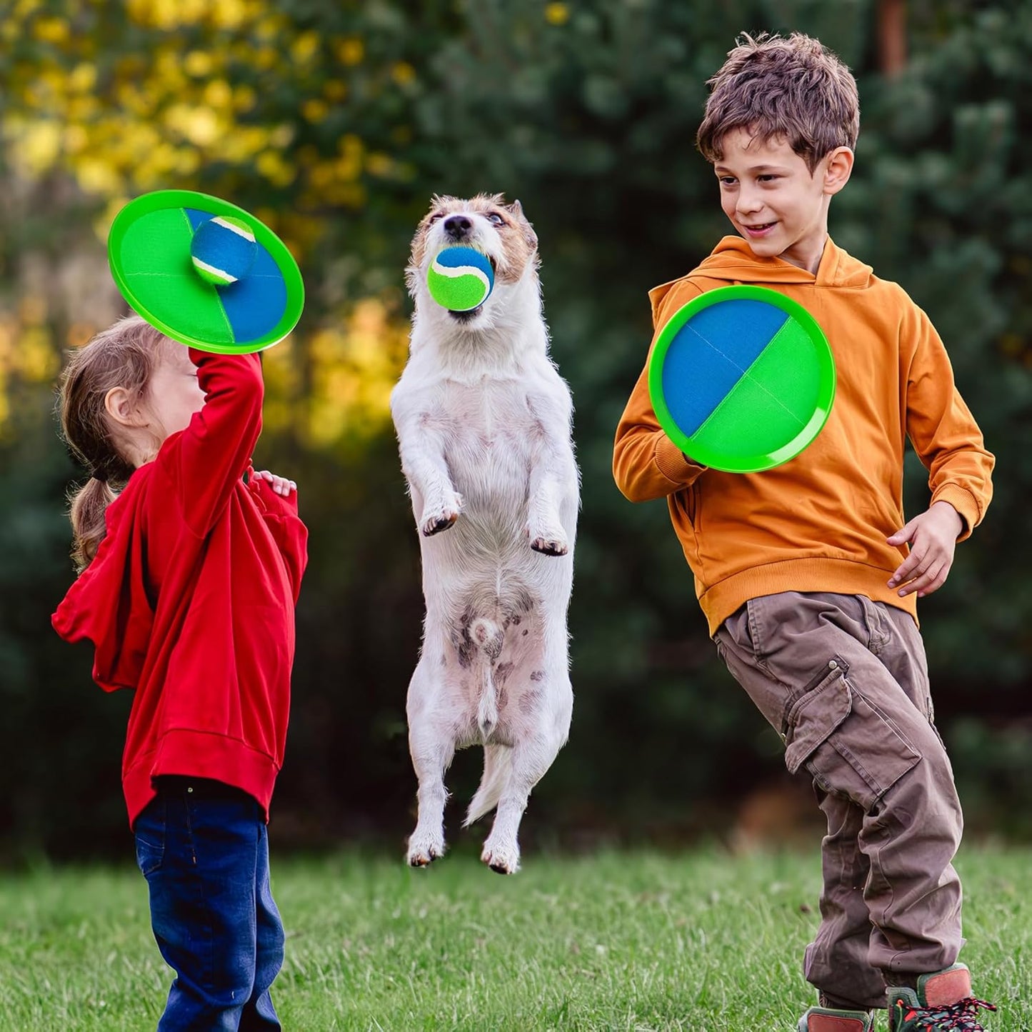 EVERICH Upgraded Toss and Catch Ball Game Set, Outdoor Games for Kids Toys, Stocking Stuffers for Family Games, Beach Pool Yard Outside Toys for Boys Girls 3 4 5 6 7 8-12 Years Old