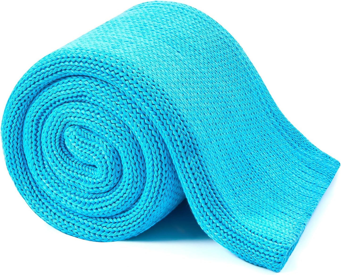 L'AGRATY Knitted Weighted Blanket - 48"x72" 15lbs Cooling Chunky Knit Heavy Blanket for Adults Braided Crochet Throw Thick Cable Yarn Knit Decorative No Beads Evenly Weighted Machine Washable