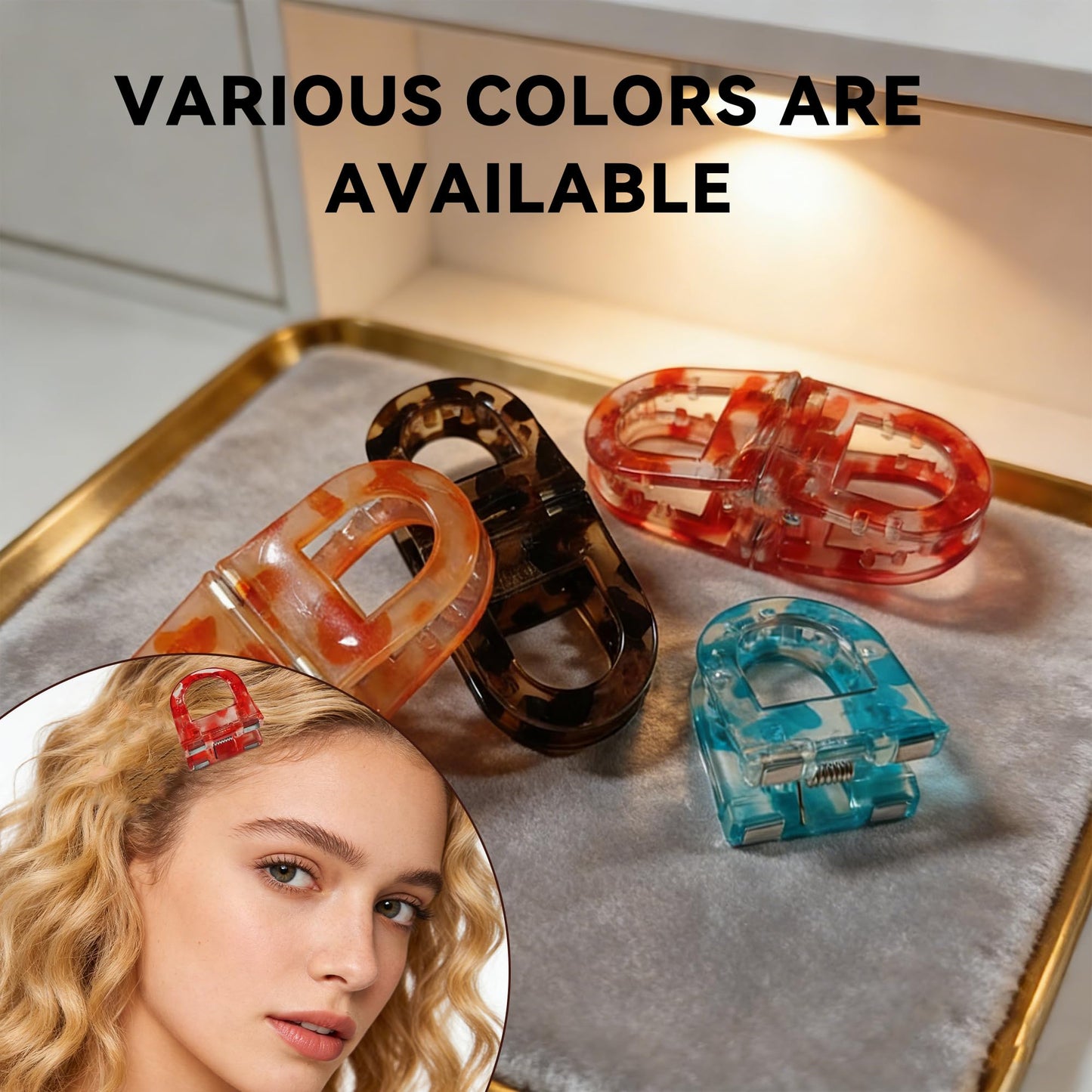 Upgrade Magnetic Hair Clips,Strong Hold Magnetic Styling Clips,Suitable for various hair types and everyday styling (C)