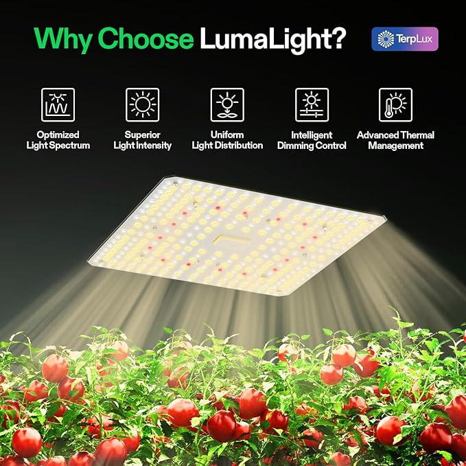 VIVOSUN LumaLight 100W LED Grow Light, Full Spectrum Plant Light, Smart Dimmable & High PPFD for Indoor Plants Seedling Vegetables Bloom, Fits 2×2/2×4 Grow Tents