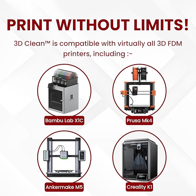 3D Fuel 3D Clean Printer Nozzle Cleaning Filament, Made in USA | 50 Sticks 1.75mm +/- 0.03mm
