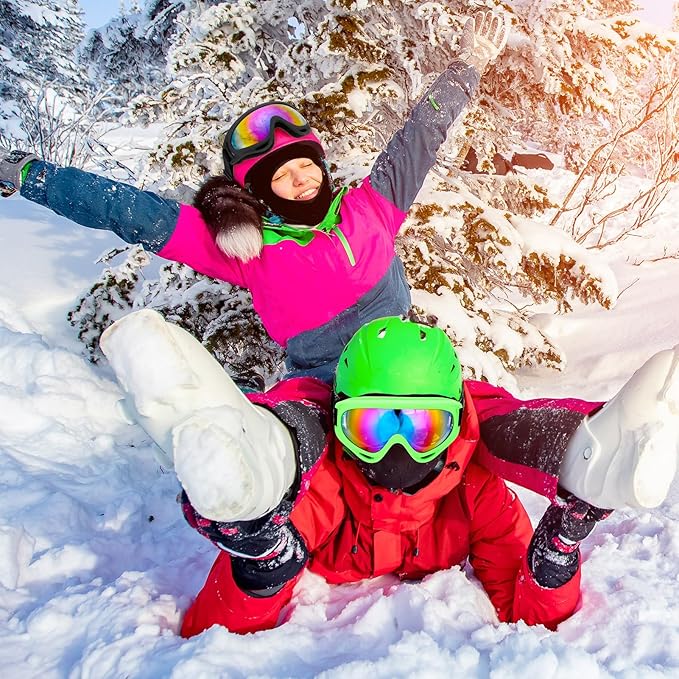 Ski Goggles, Snowboard Goggles for Men Women Kids, Skiing Snowboard Motorcycle Glasses for Adult Youth