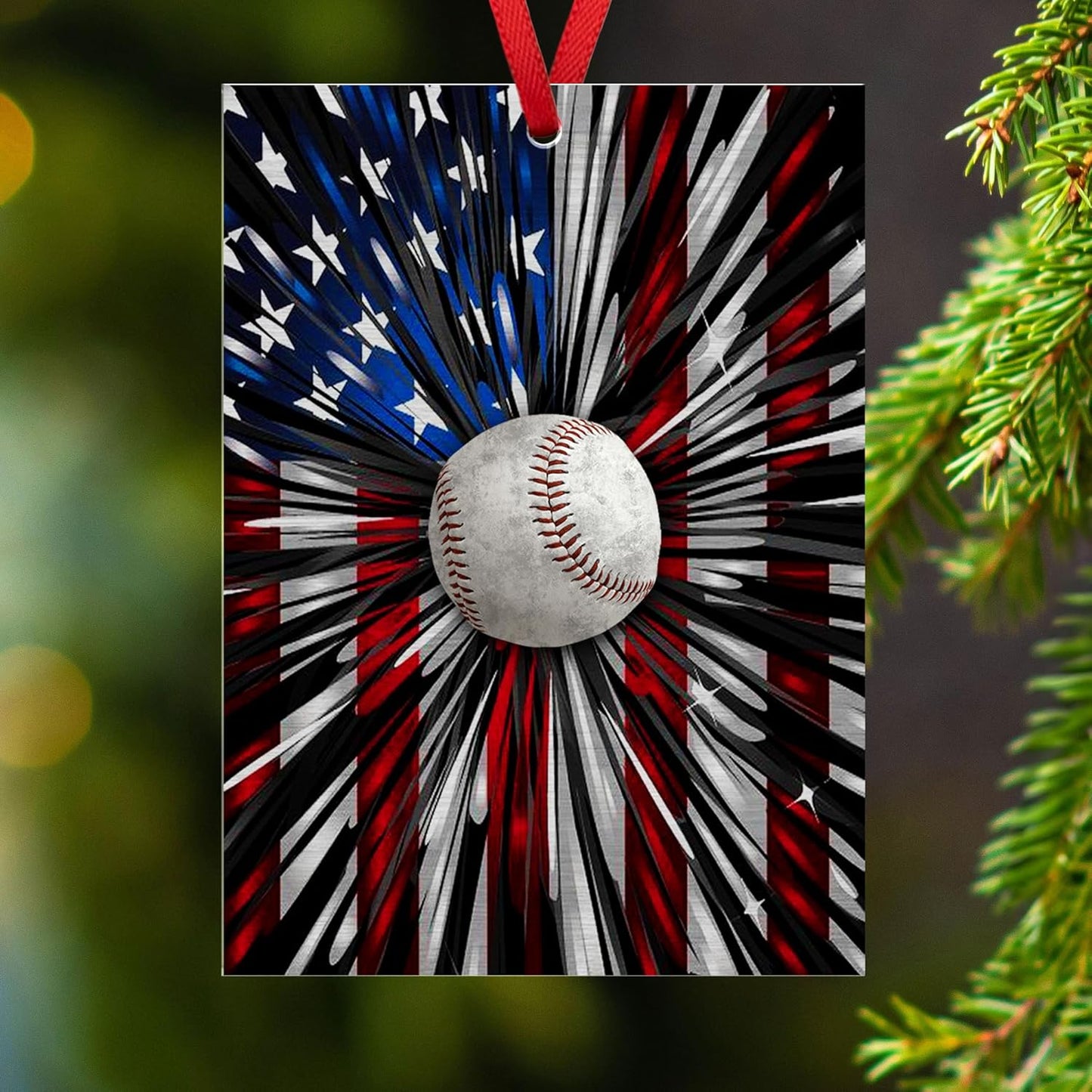 FLAGWIX Baseball Gifts for Men, Women, Christmas Ornaments 2025 - Christmas, Softball Gifts for Men, Women, Sport, Baseball Team - Christmas Decorations Acrylic Ornaments