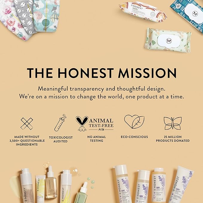 The Honest Company Hydrate and Cleanse Naturally Scented Wipes Cleansing Multi-Tasking 99% Water Plant Based Hypoallergenic Aloe Cucumber 240 Count