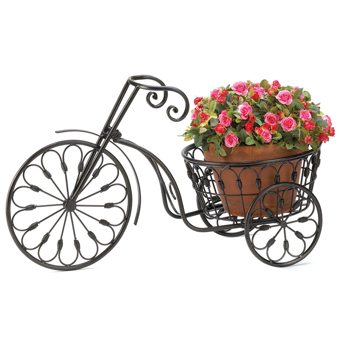 New Iron Bicycle Plant Flower Stand Pot Home Garden Patio Indoor Outdoor Decor