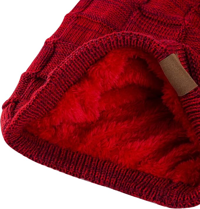 REDESS Beanie Hat for Men and Women Winter Warm Hats Knit Slouchy Thick Skull Cap