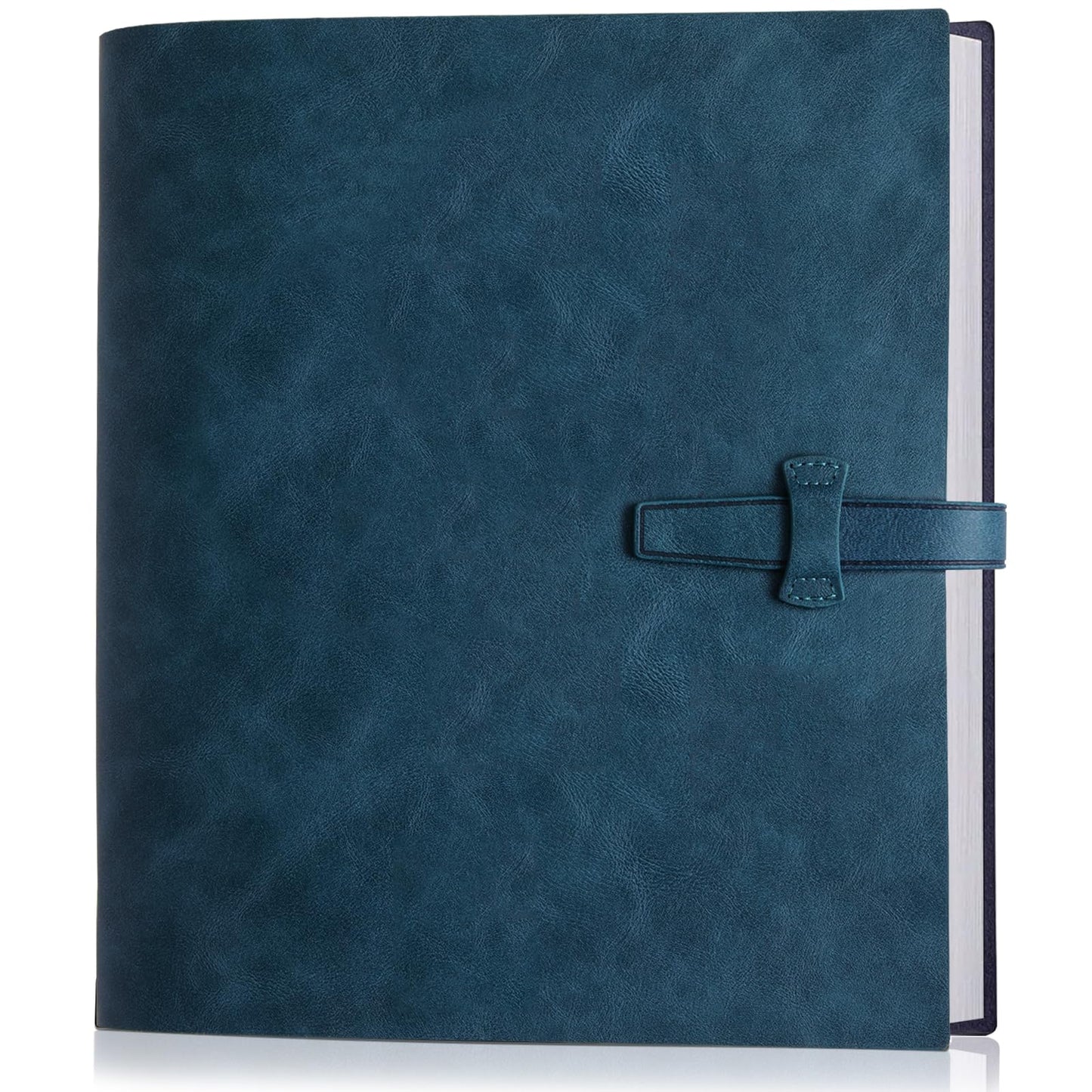 Photo Album 4x6, Leather Photos Albums, Vintage Travel Scrapbook Photo Album with Writing Space 30 Writing Paper, Picture Album for Family Anniversary Wedding, Gift for Anniversary (Blue)