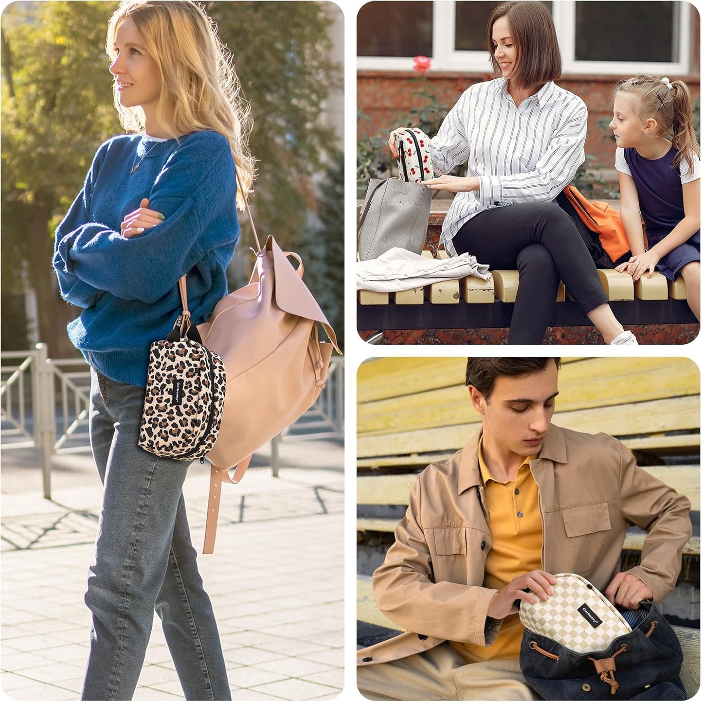 Small Cooler Bag Freezable Lunch Bag for Work School Travel,Leak-Proof Small Lunch Bag,Small Insulated Bag for Kids/Adults,Freezer Lunch Bags,Freezable Snack Bag,Mini Lunch Bag Fit for Yogurt