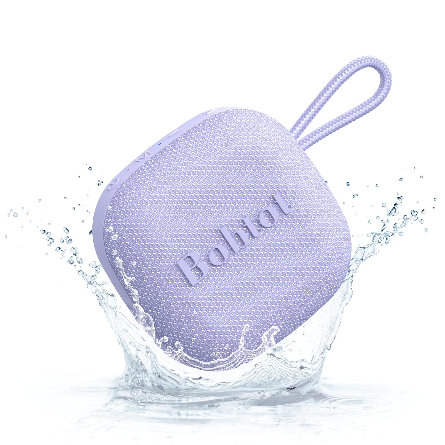 Bobtot Portable Bluetooth Speakers with Lanyard, Wireless IPX7 Waterproof Mini Speaker with Loud Stereo Sound, 16 Hours Playtime