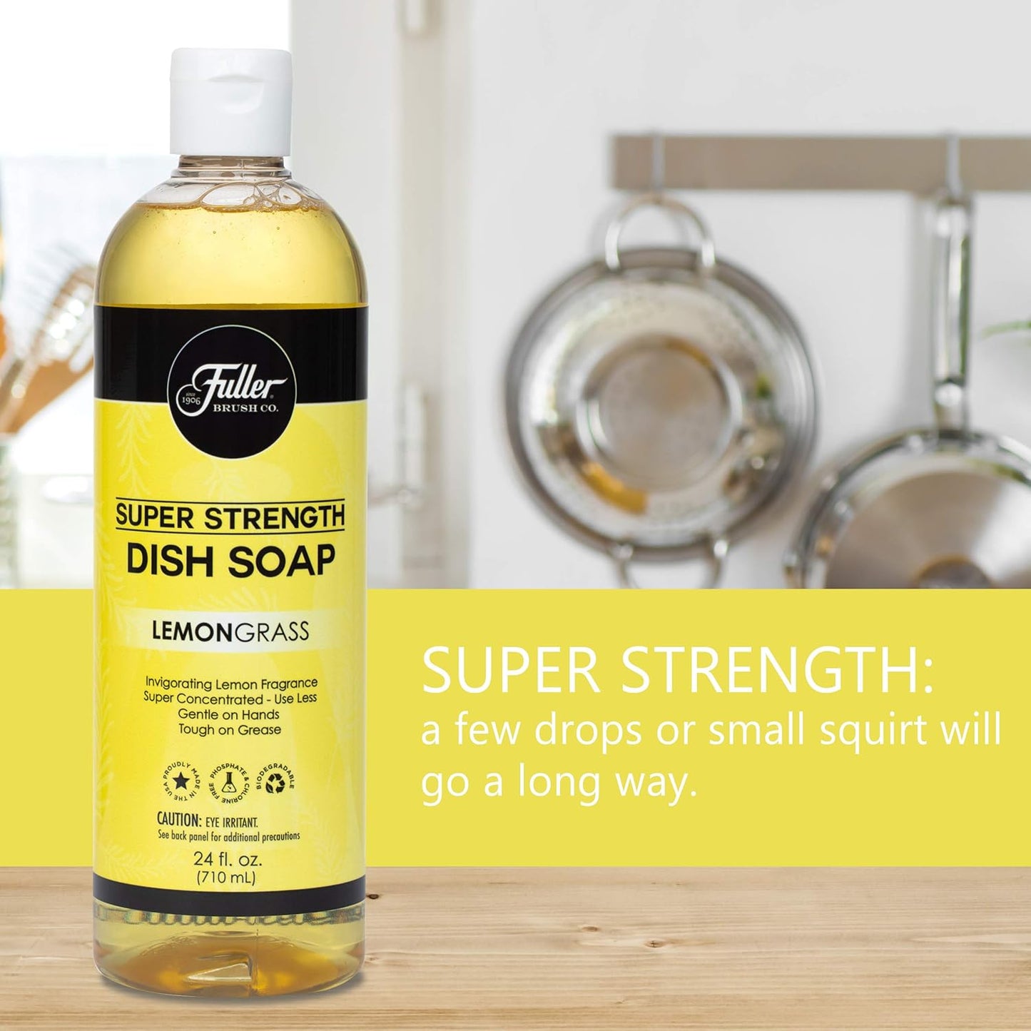 Fuller Brush Super Strength Dish Soap – Lemongrass Scent