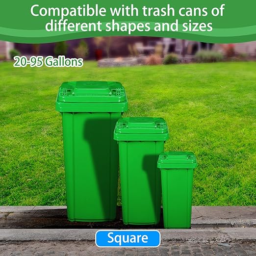 Trash-Can Lock for Animals: Garbage Can Lid Locks for Raccoon,Bear and Dog - 2 Pack