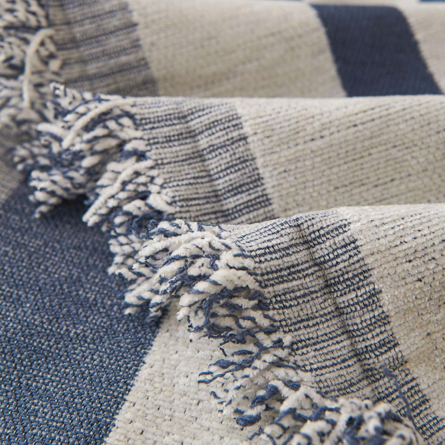 STACYPIK Jacquard Blue Geometric Sofa Cover Thick Soft Boho Couch Covers for 1 Cushion Couch Dogs Cats Furniture Protector Cover Reversible Armchair Cover for Pets Dog Cat Sofa Throw Cover-71X71IN