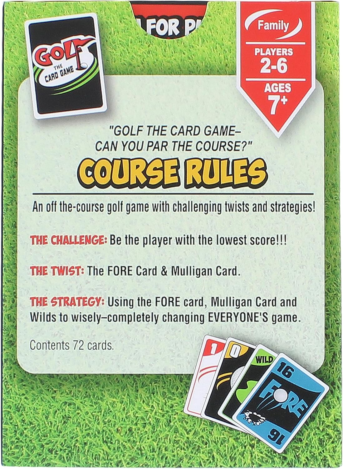 Family Card Game for Ages 7+ 2–6 Players, Easy Strategy, Mulligans & Fore Cards