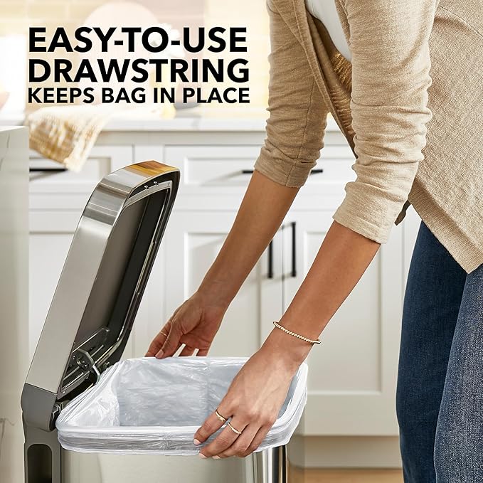 Glad ForceFlex Tall Kitchen Trash Bags, 13 Gallon, Gain Lavender, 40 Count (Package May Vary)