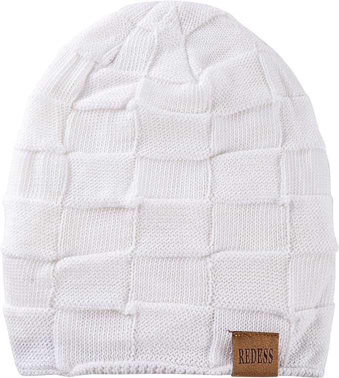 REDESS Beanie Hat for Men and Women Winter Warm Hats Knit Slouchy Thick Skull Cap