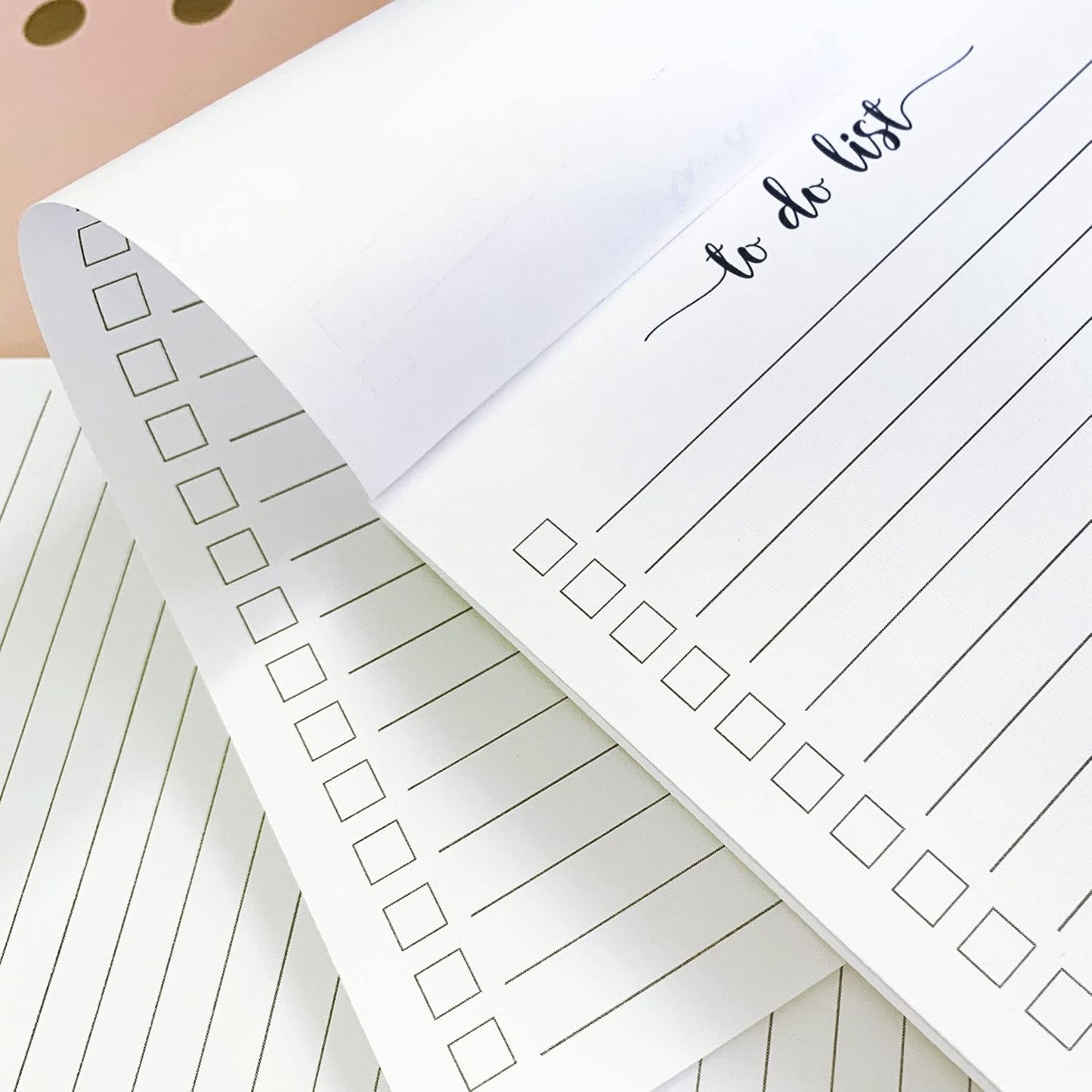 321Done To Do List Notepad - Pack of 2-50 Sheets (5.5" x 8.5") To-Do's Notepad Tear Off, Planning Memo Pad, Planner Checklist Organizing - Wide-Ruled
