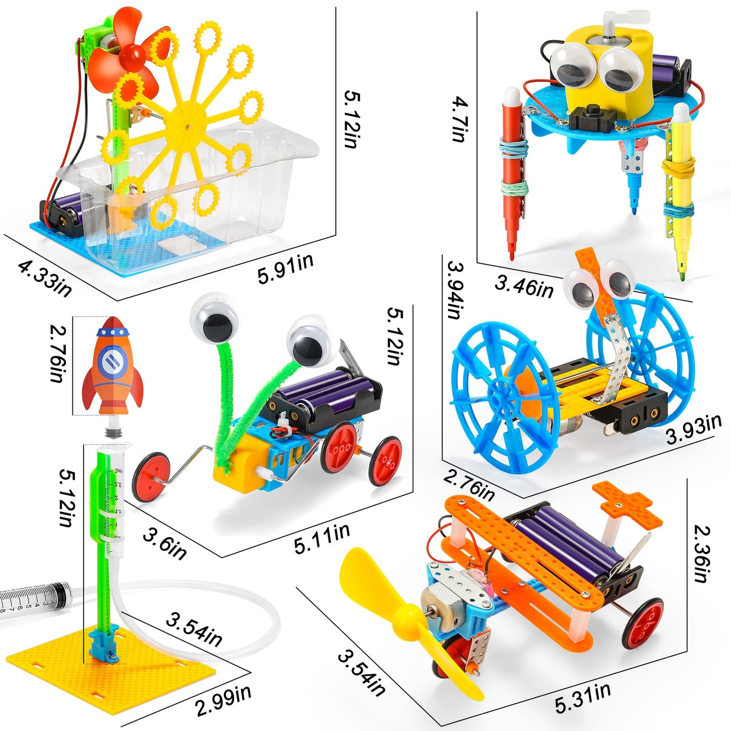 Robotics for Kids Ages 8-12, Boy Crafts Kids STEM Science Robot Building Kits 8-10 10-12, STEM Toys for Boys Gifts Age 8 10 12 13 14 Year Old