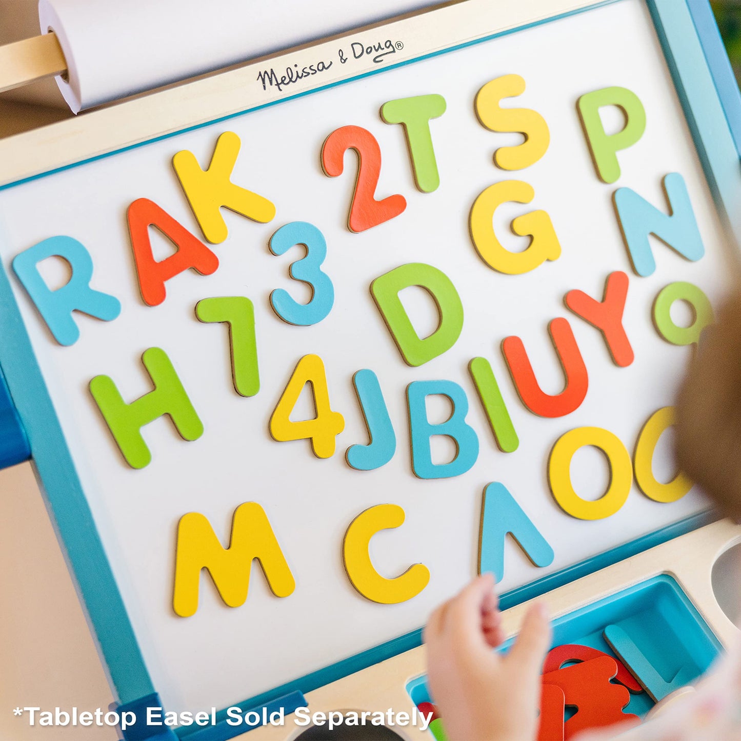Melissa & Doug Deluxe Magnetic Letters and Numbers Set – 89 Wooden Alphabet Magnets & Numbers, Educational Learning Toys for Preschool Kids Ages 3+