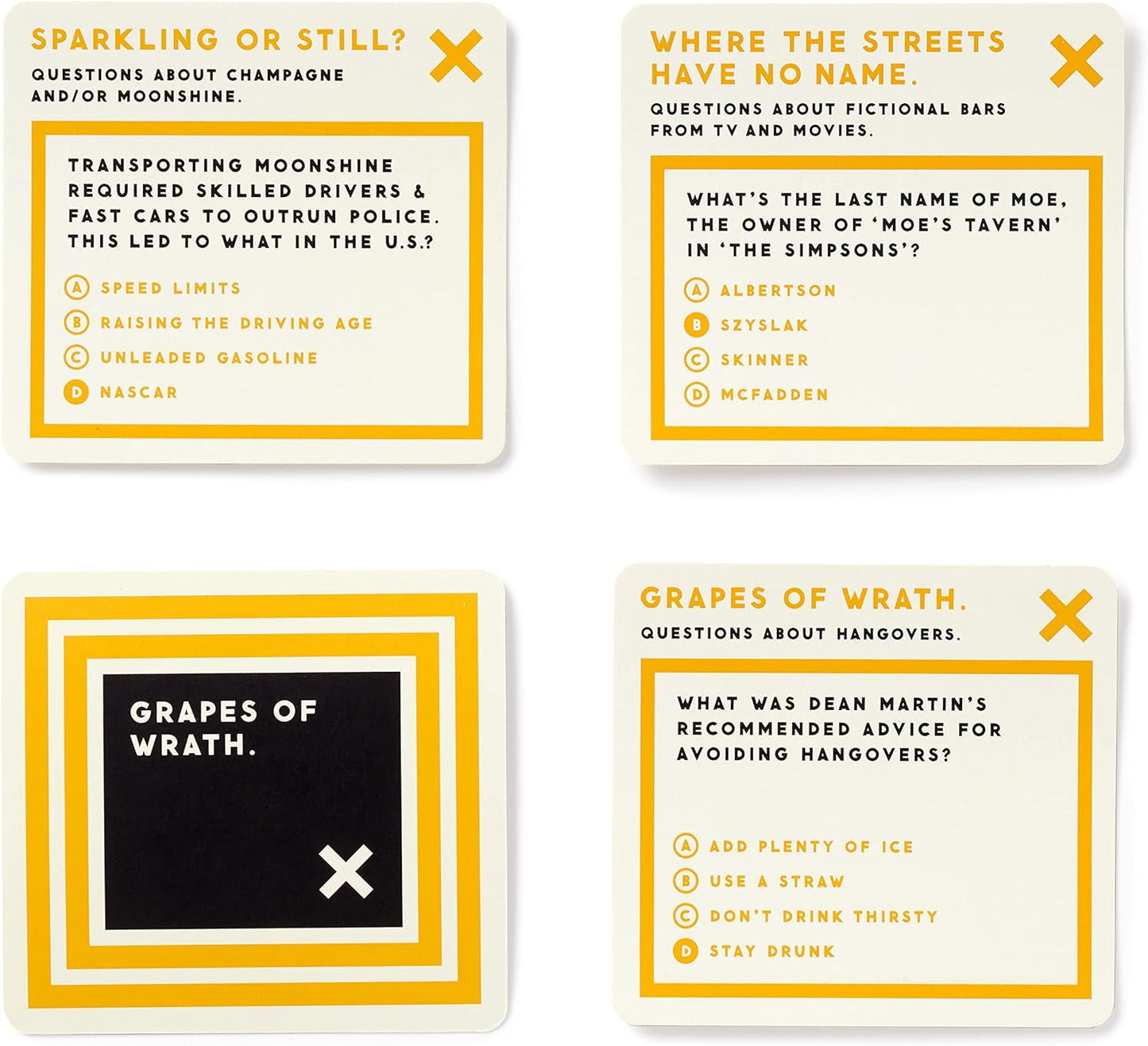 Brass Monkey Trivial Drinking – Trivia Card Game Set with 200 Unique Questions About Random Drinking Knowledge for Adults