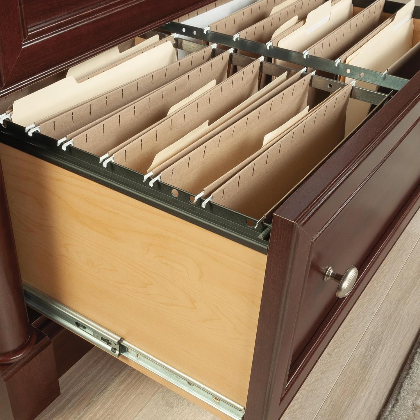 Sauder Palladia Lateral File, L: 36.81" x W: 22.01" x H: 29.62", Select Cherry